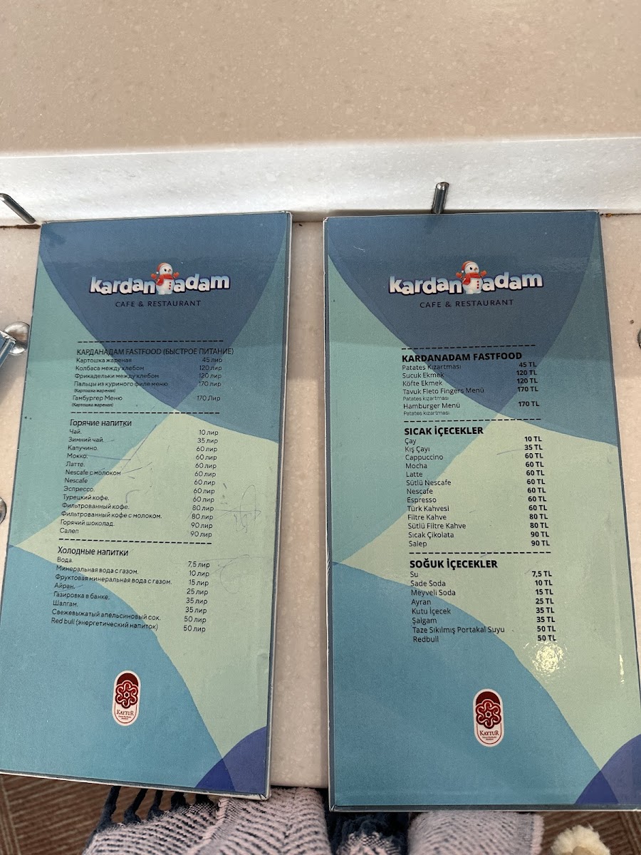 Menu Kayseri Erciyes Kardanadam | Kaytur-10