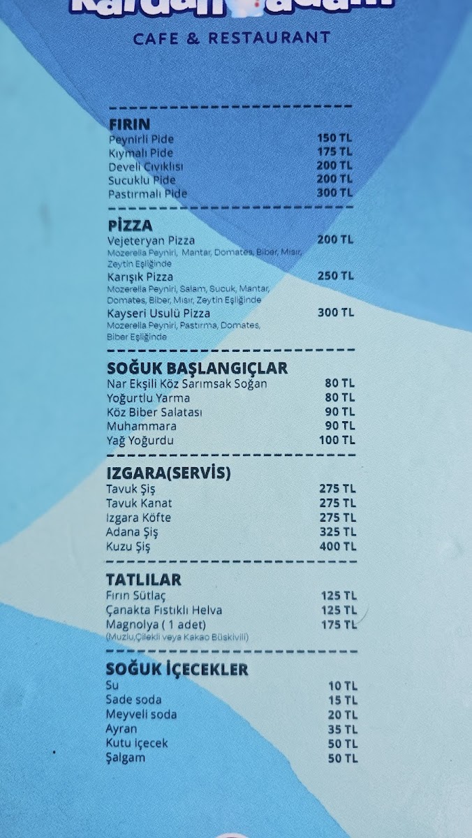 Menu Kayseri Erciyes Kardanadam | Kaytur-3