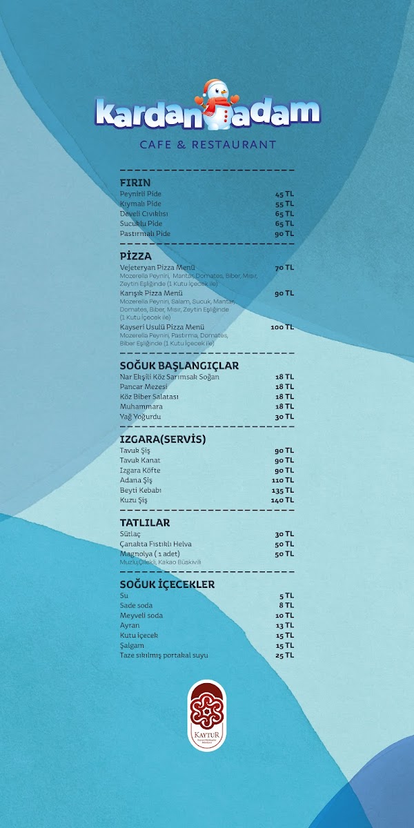 Menu Kayseri Erciyes Kardanadam | Kaytur-9